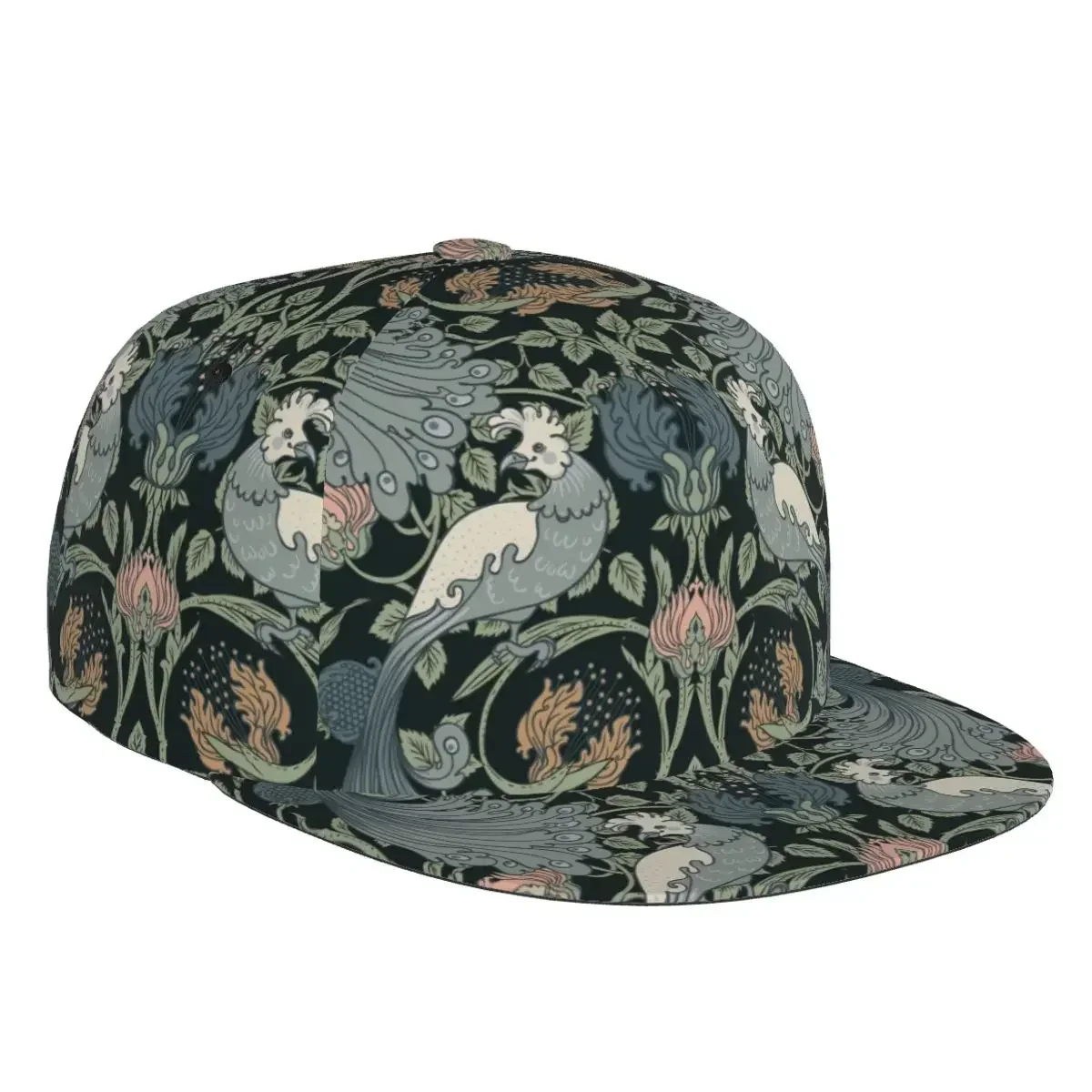 Vintage Wittle Bird Floral 3D Print Baseball Cap Casual Sun Hat Elegant Ethnic Style Fashion Stage Hip Hop Women Men