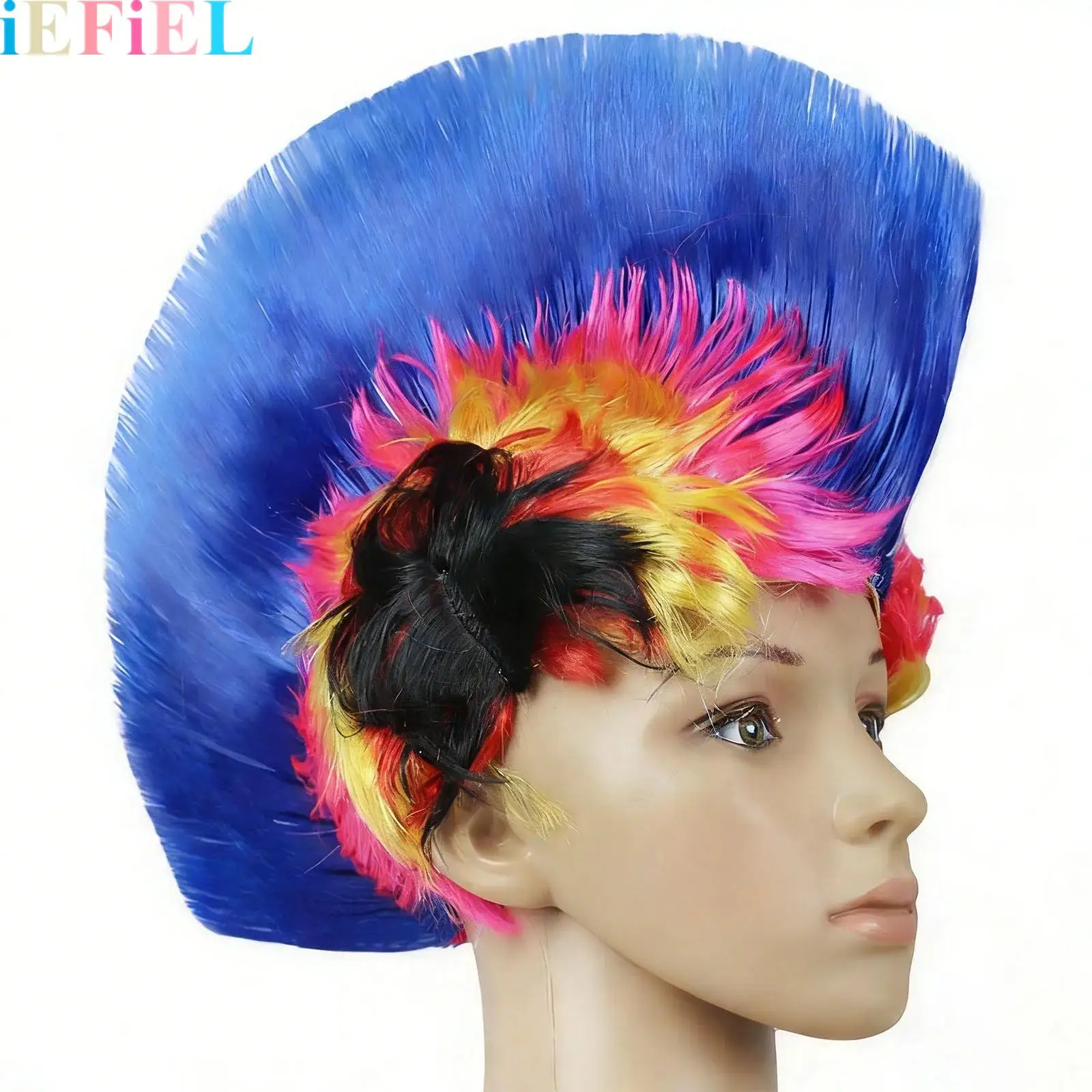 

Adults Punk Rock Wig Hats Halloween Cosplay Masquerade Theme Party Novelty Costume Accessory