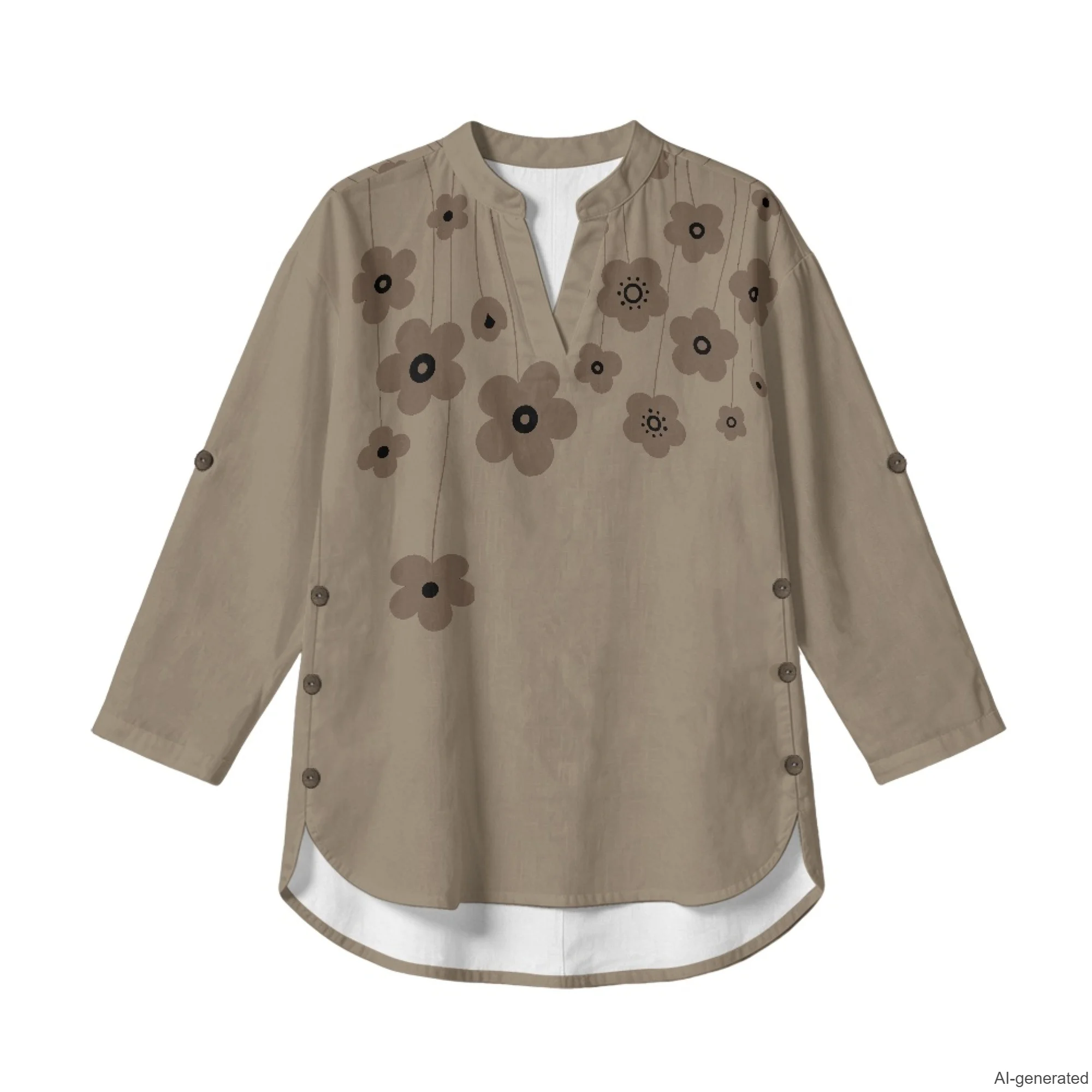 XIXIRIMIDO Women's Linen Blouses and Shirts Female Clothing Hot Sale T-Shirt Vintage Print Korean Style Streetwear Y2K Clothes