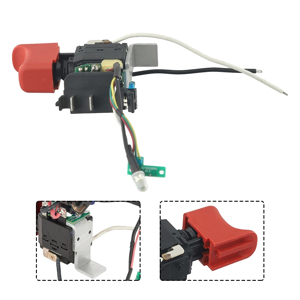 1pcs BS10.8V Switch For PowerMaxx BS 10.8V 12V Electric Tools Part High Quality Cordless Drill Trigger Switch 4x6.5x1.6cm Tools