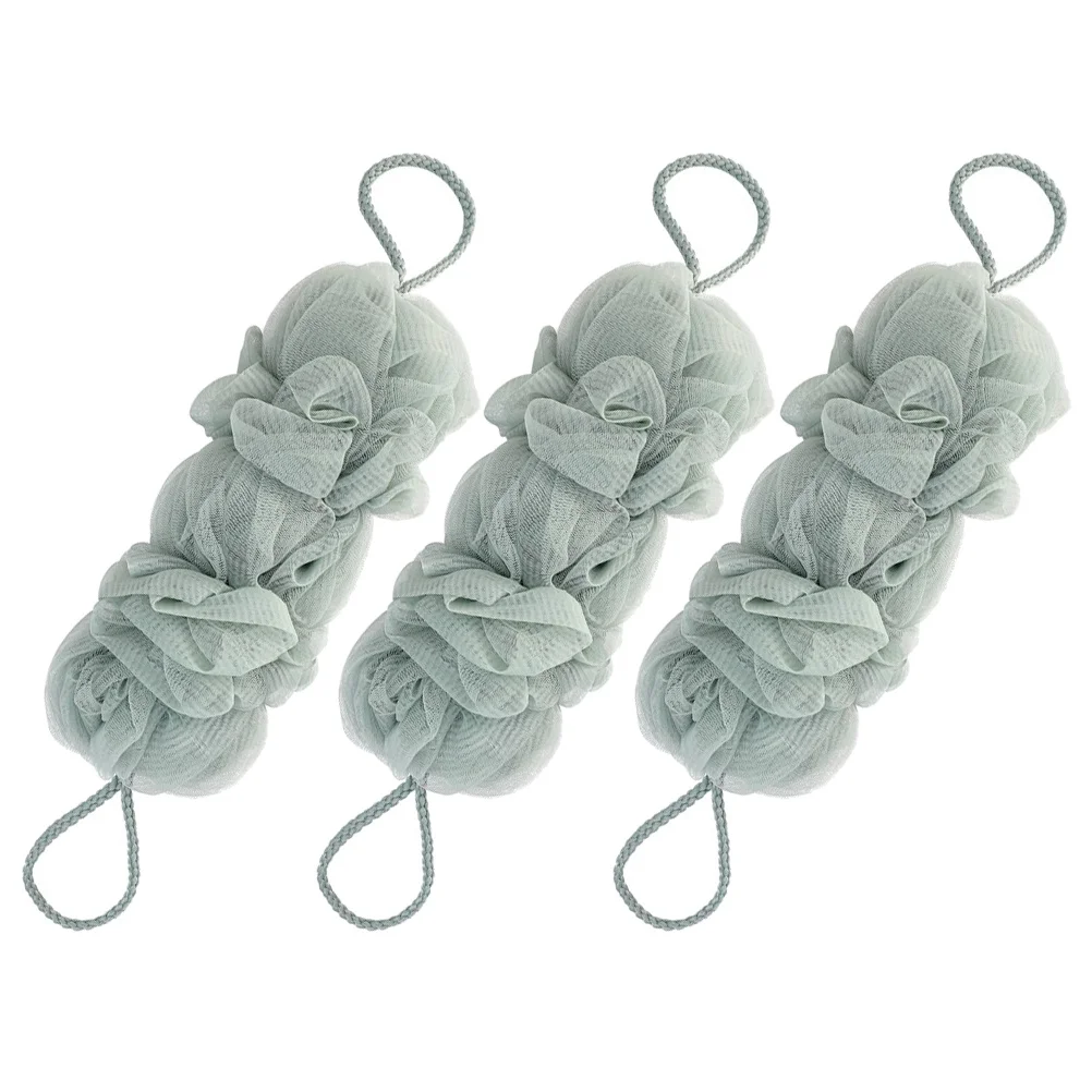 

3Pcs Exfoliating Back Loofah Shower Scrubbers Back Washers Lightweight Breathable Mesh Bath Body Scrub Sponge for Men