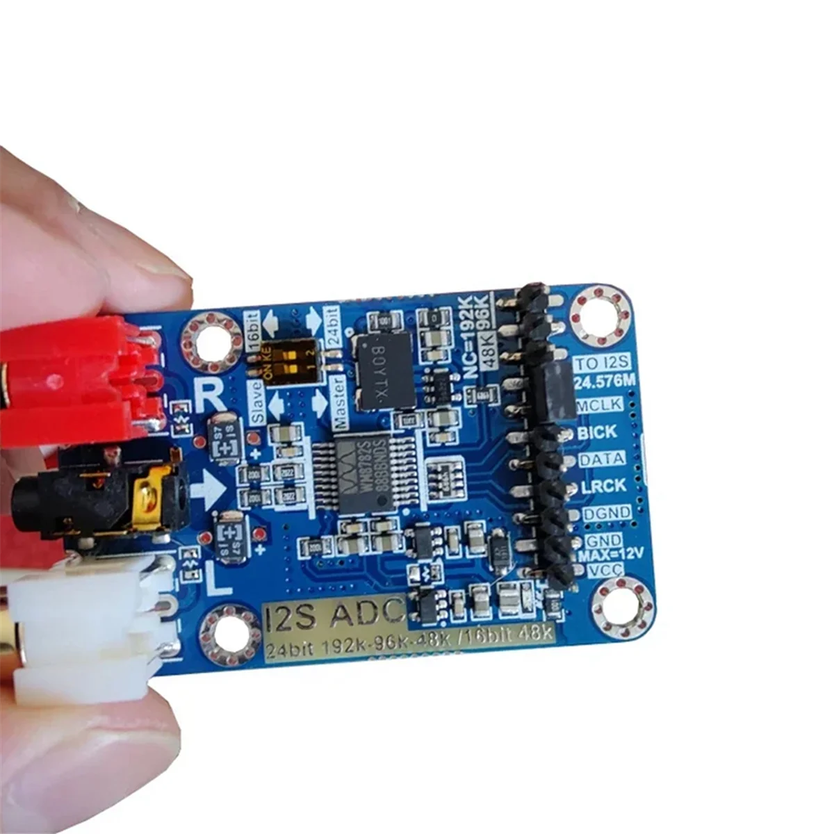 

Y03A DLHiFi I2S ADC Hi-Fi модуль карты сбора аудио WM8782S мастер-рабский режим макетная плата 24 бит 192 К 96 К 48 К