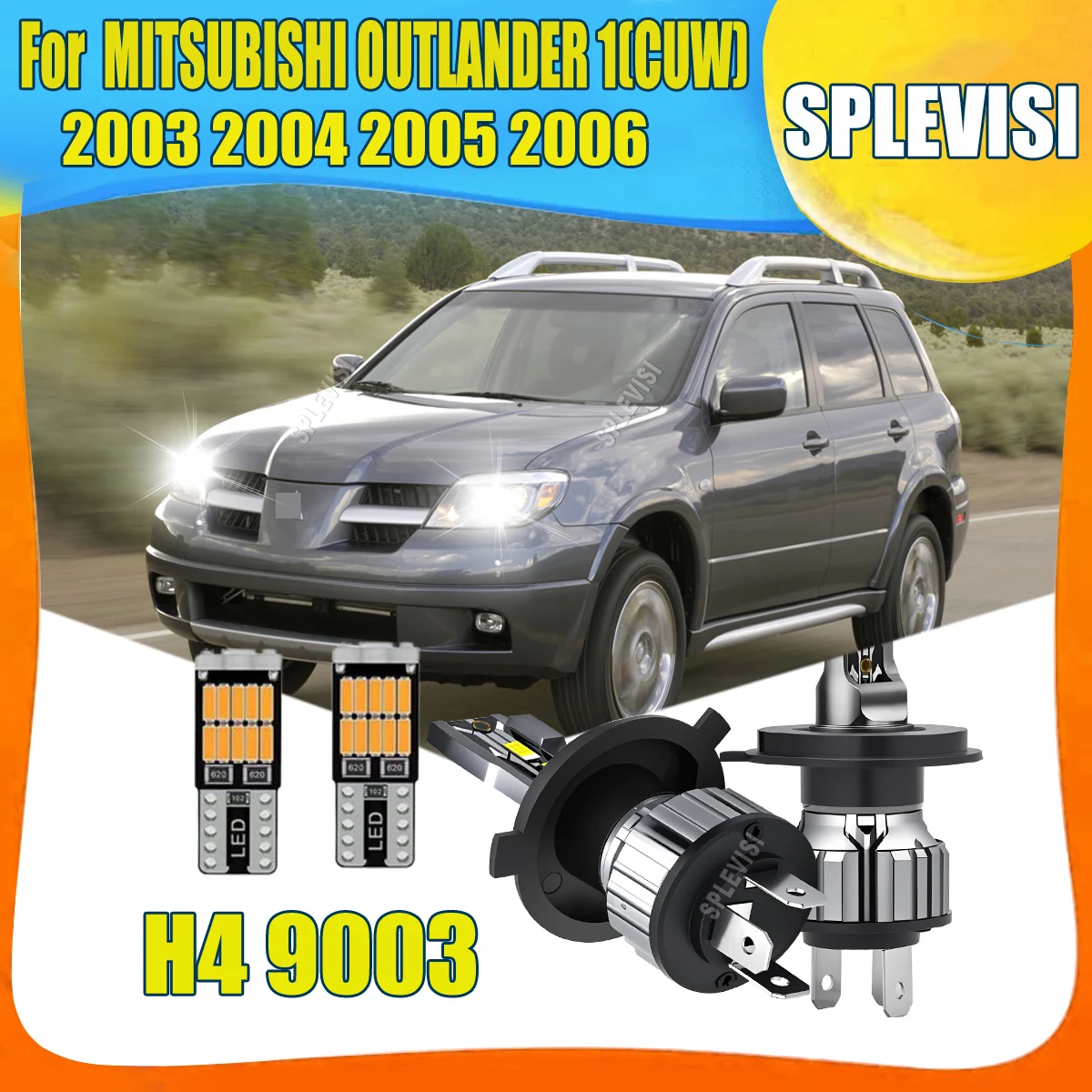 

Пара H4 9003 светодиодов 6000K белые автомобильные фары 15000LM с антибликовым покрытием для MITSUBISHI OUTLANDER 1 (ЯГРОВАЯ) 2003 2004 2005 2006