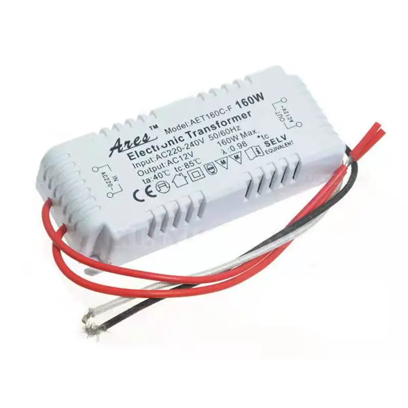 AC 220V to AC 12V Electronic Transformer Voltage Converter 20-60W Smart Power Supply Driver Dimming/Segmentation/Remote Control