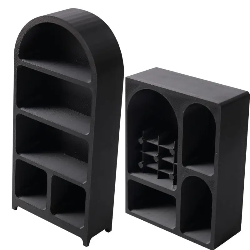 1:12 Scale Dollhouse Storage Rack Simulation Mini Bookshelf Storage Cabinet DIY Model Furniture for Room Display and Decoration