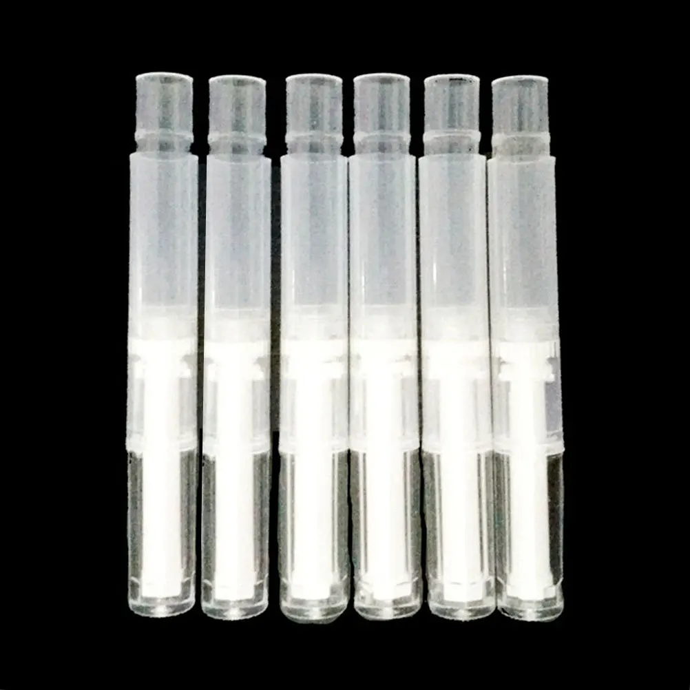 

6Pcs 3ml Empty Nail Oil Pen Transparent Containers for Lip Gloss Eyelash Growth Lightweight Portable Travel Essential
