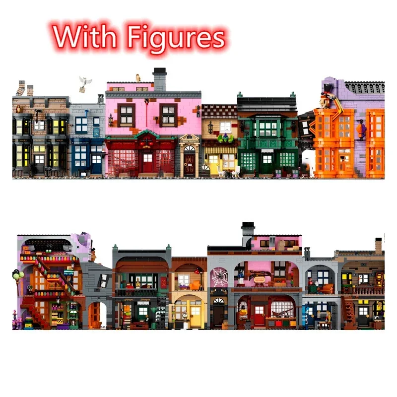 Adjacent Alley Street View Model The Ministry of 75978 Moc Modular Building Blocks Bricks Action Dolls Kid Christmas Toy 5544pcs