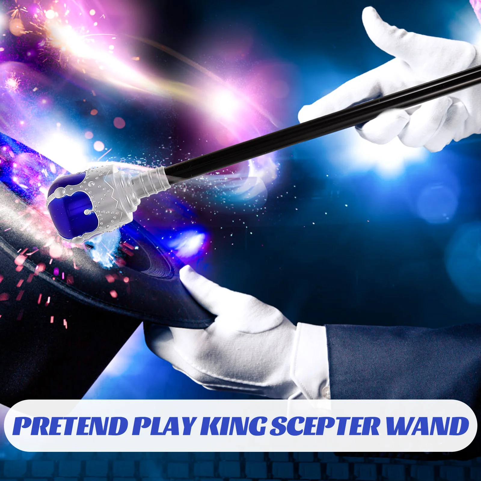 Fingir varinha rei cetro festa vara para crianças halloween noite brilho presente do dia das crianças criança vara expressão varas