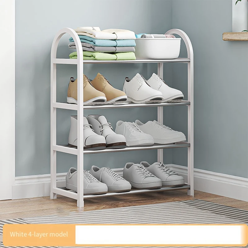 ABWP-Shoe Rack, Shoe Cabinet For Entrance And Front Door Entrance 4 Tier Shoe Cabinet, Easy To Install