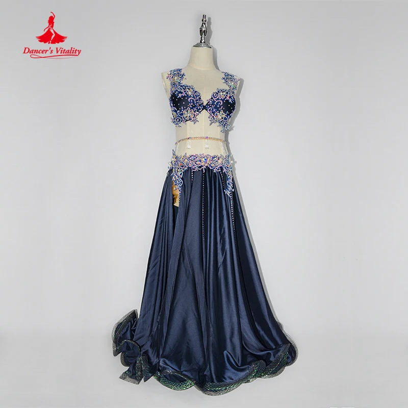 Belly Dance Competition Clothing Senior AB Stones Bellydance Performance Suit High-End Custom Oriental Dance Wear Female Outfit