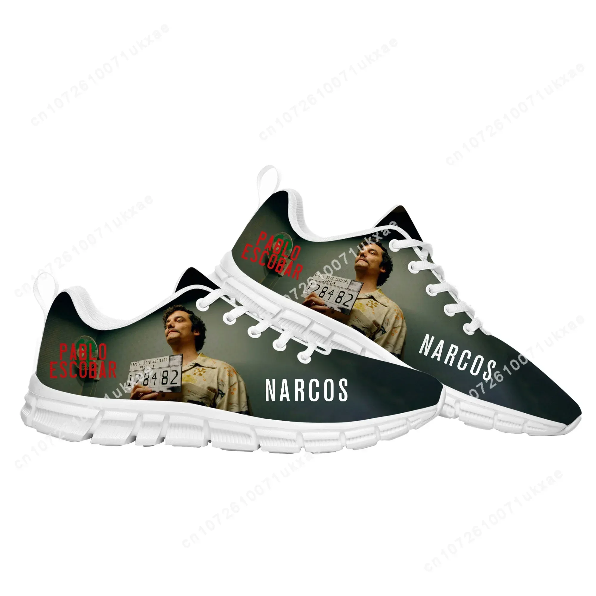 Zapatos Deportivos Narcos para hombre, mujer, adolescente, niño, zapatillas de deporte de alta calidad, zapatillas casuales Pablo Escobar, zapatos personalizados para pareja