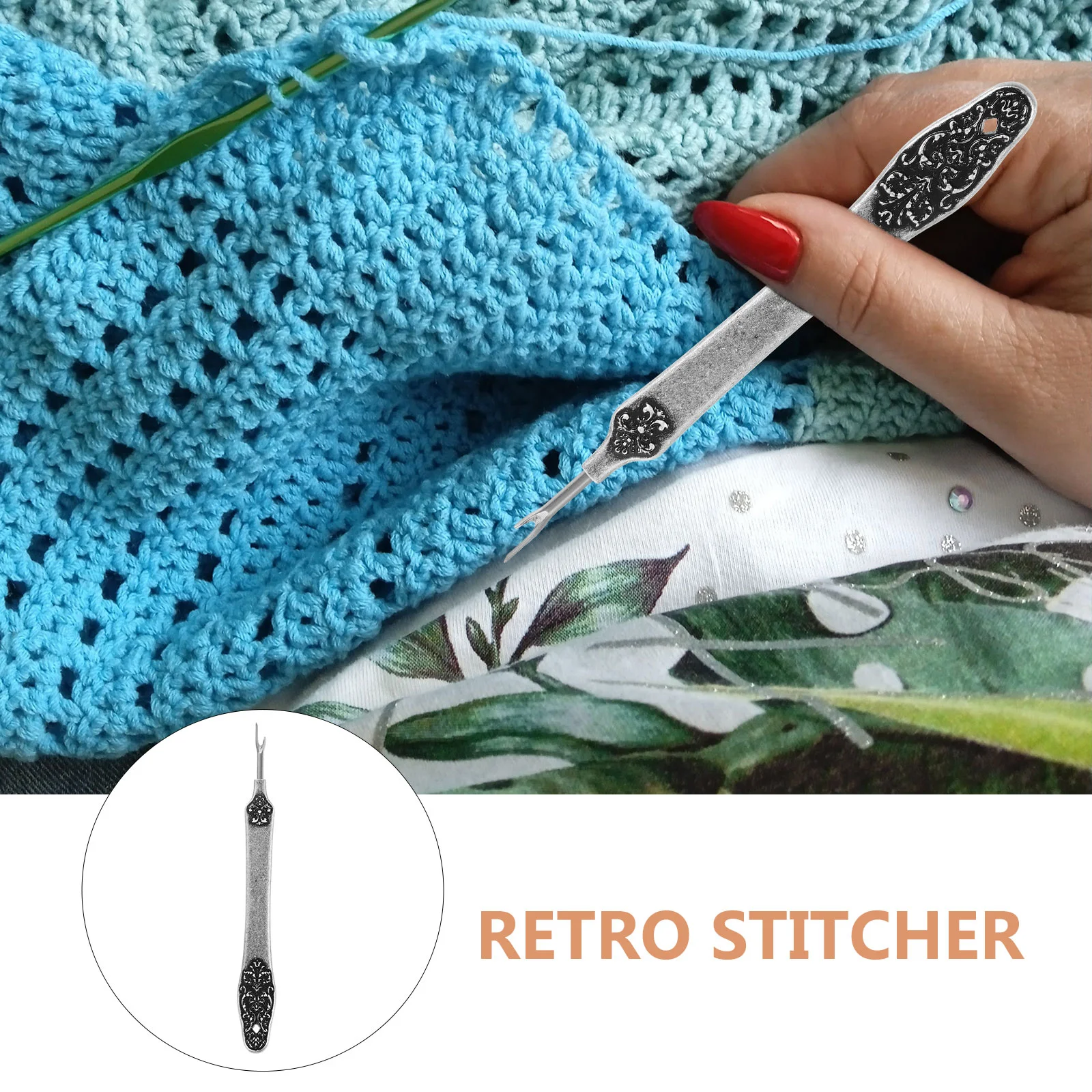 Vintage Seam Ripper Sewing Tools Removers Thread Embroidery Needle Puller Metal Kit Trimming Creative