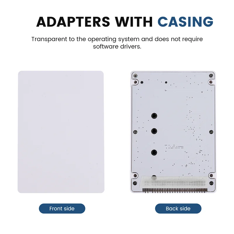 AED6-M.2 NGFF B + M Chave SATA SSD para 44 pinos 2,5 IDE Conversor Placa adaptadora com estojo
