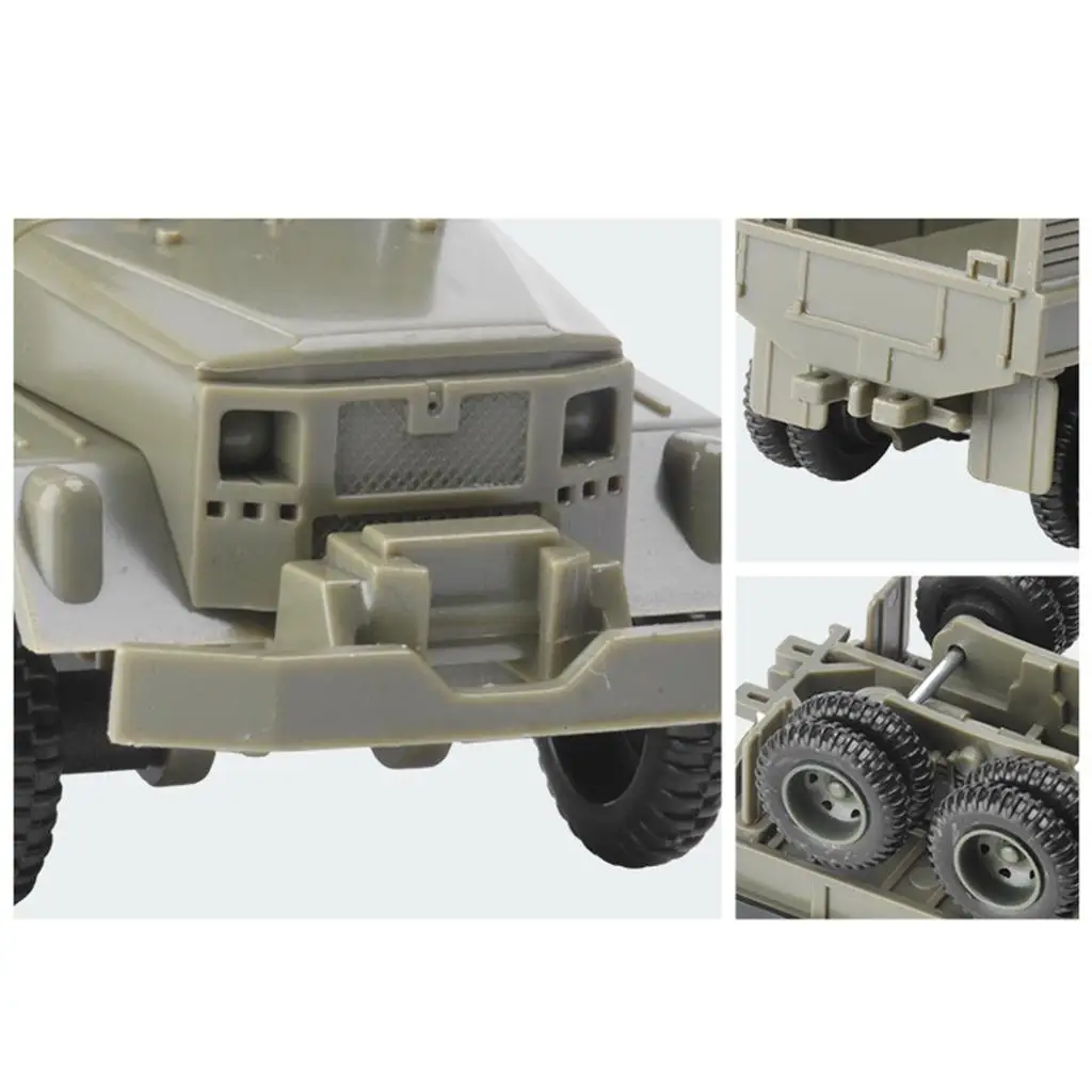 1/72 modelo de caminhão M35 montagem de plástico kits de modelo DIY clássico para adultos crianças meninos homens