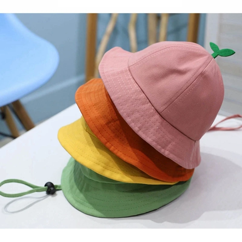 Y1UB Baby Fisherman Hats Sun-shade Hat Toddler Bucket Hat Panama Infant Headdress