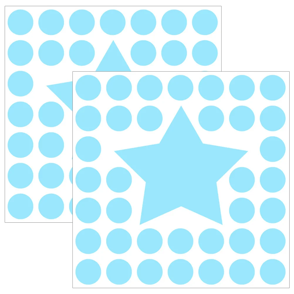 

2 Sheets Glow in The Dark Wall Stickers Luminous Decals Waterproof Removable Kids Bedroom Wall Art Nursery Decor