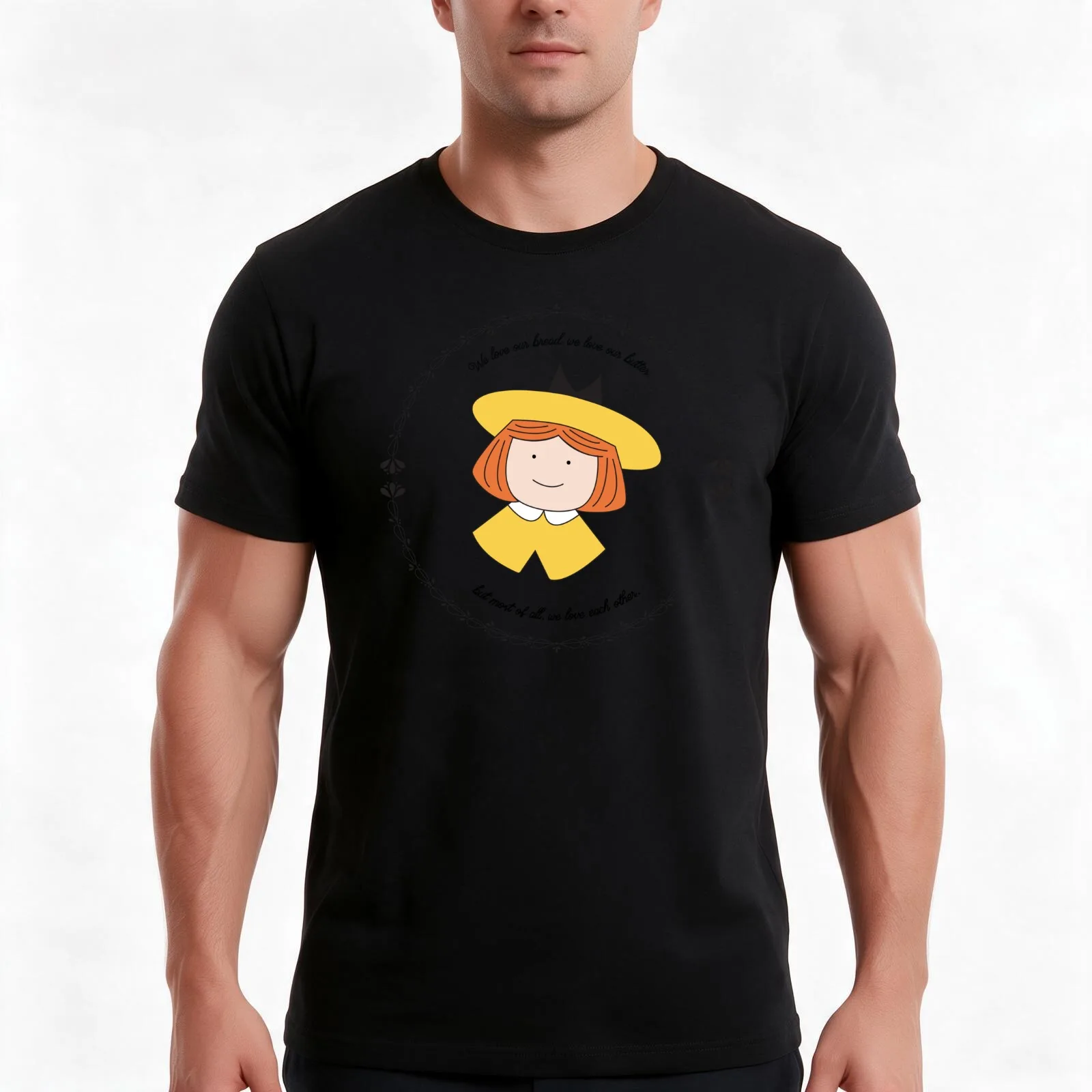 The Smallest One was Madeline T-Shirt, Summer Casual Cotton Tee, Oversized Streetwear Tops, Vintage Graphic Print, 100% Cotton