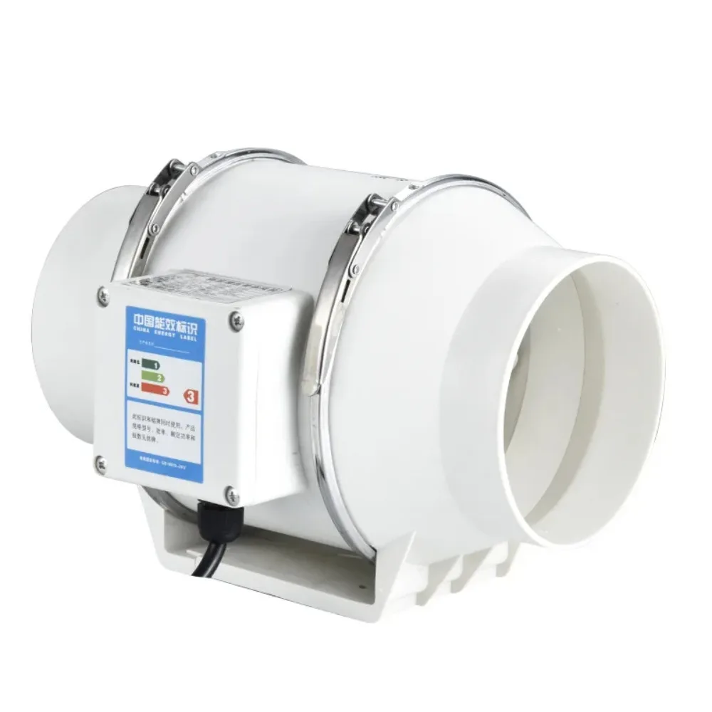 Ventilador conducto tubo en línea para el hogar, Extractor inodoro cocina, flujo Diagonal