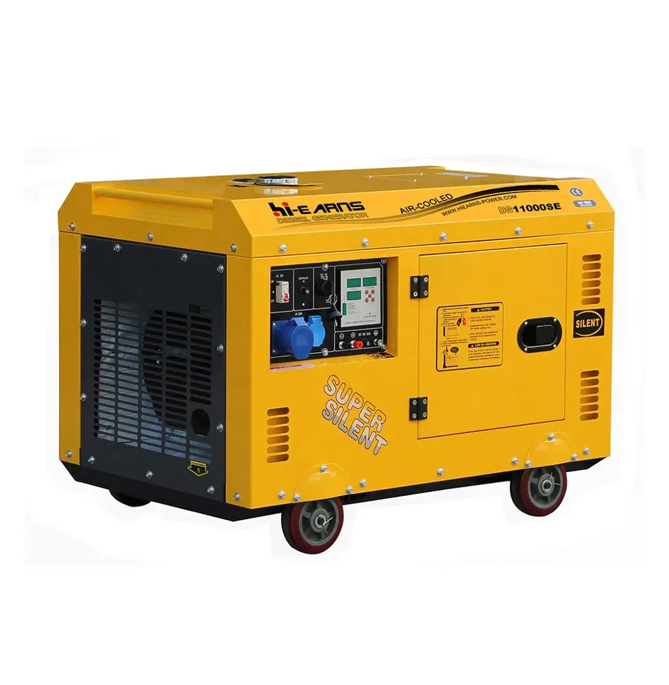 

8KW 10KVA air cooled portable single cylinder 198 dies el engine generator price