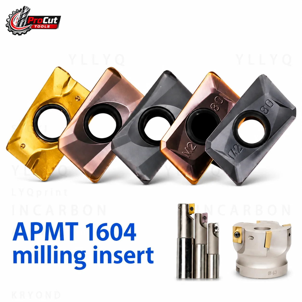 APMT APKT Carbide Milling Inserts APMT1604PDER APKT1604 CNC Lathe Milling Cutting Tool Parts For Metal Machining