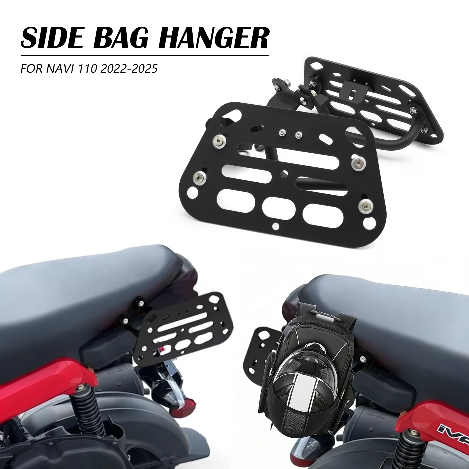 

Motorcycle Saddlebag Mount Bracket Side Pannier Racks Frame For Honda NAVI 110 navi 110 2022 2023 2024 2025