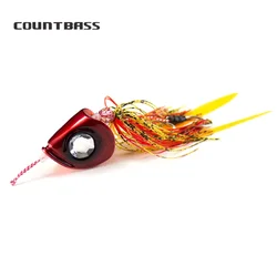 Countbass 100g Ultimate 슬라이더 지그 타이 고무 카부라 바닥 Madai Rigged Assist Hook 오징어 스내퍼 싱커 낚시 미끼