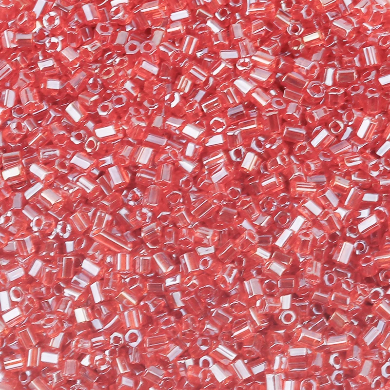 1100pcs 2mm AB Color Beads Tube Shape Glass Bead Seed Beads for Jewelry Making Loose Spacer Beads DIY Bracelet Necklace