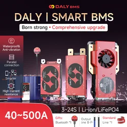 DALY SMART 18650 BMS LFP 4S 7S 8S 16S 20S 24S Li-ion 3S 7S 13S 14S 16S 20S 12V 24V 36V 48V 60V 72V K MS Scheda BMS