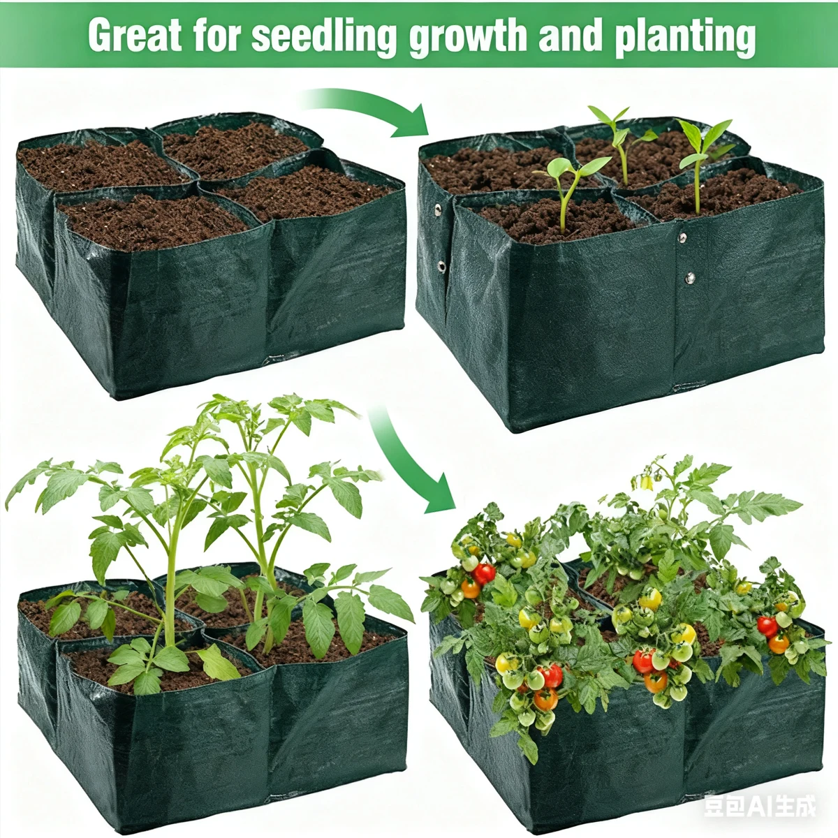 Plant Grow Bag Indoor Cultivation Large Planters for Outdoor Balcony Greenhouse Garden Gardening Accessories Planting Bags Tools