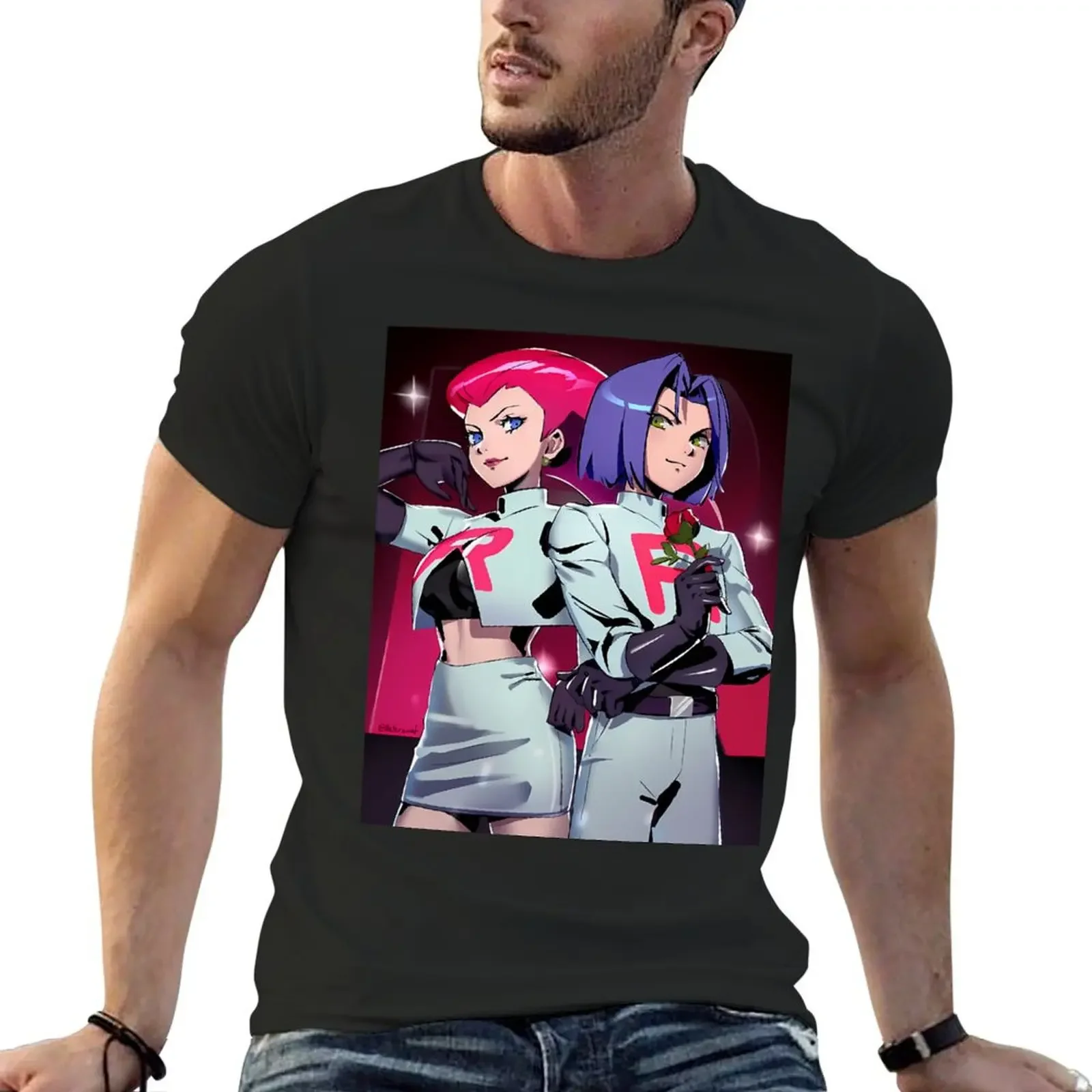 

Jessie & James T-Shirt heavyweights plus sizes oversizeds anime figures mens designer clothes