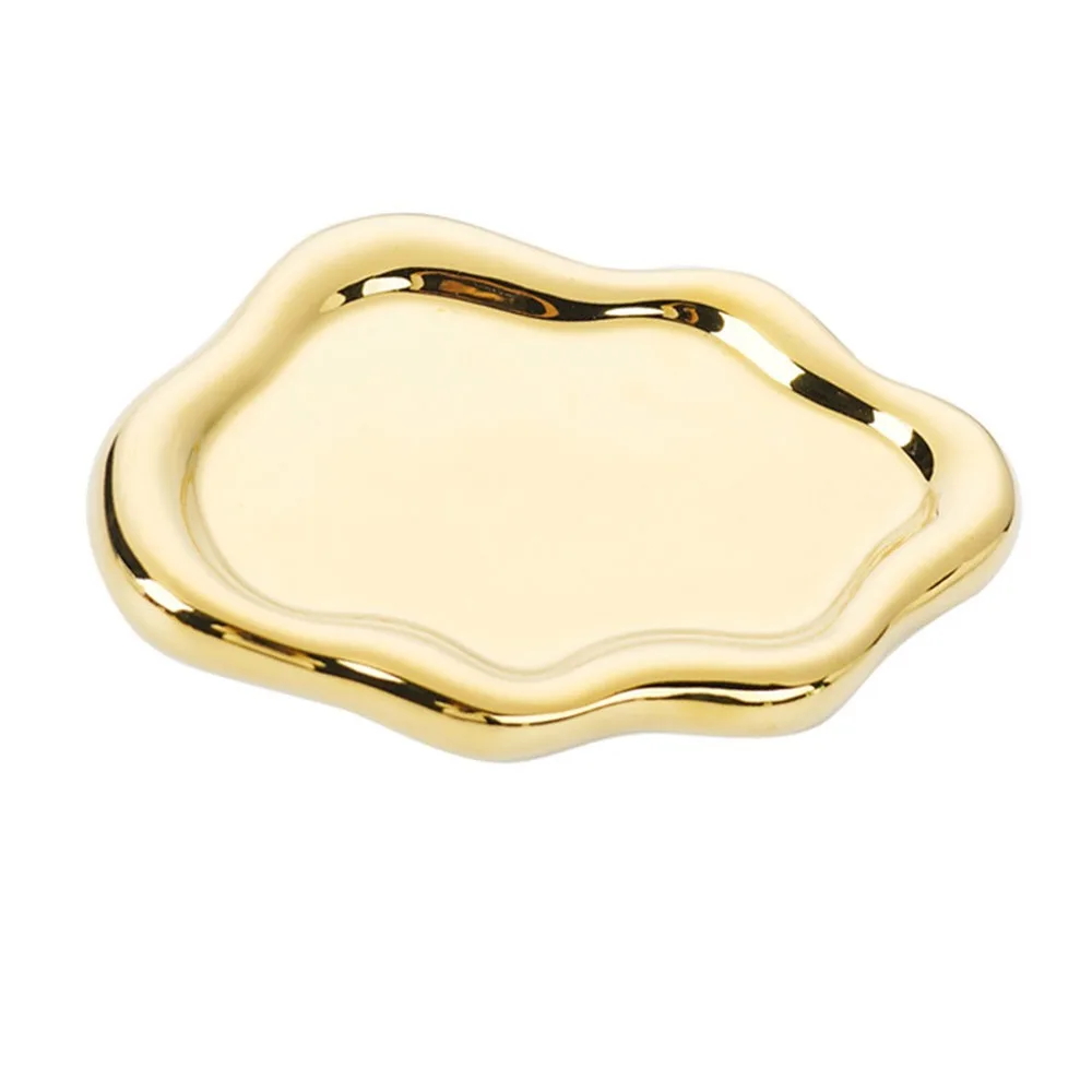 

Современный керамический поднос для хранения украшений в форме облака, реквизит для фотосъемки, тарелка для демонстрации ювелирных изделий, подставка для часов/ключей