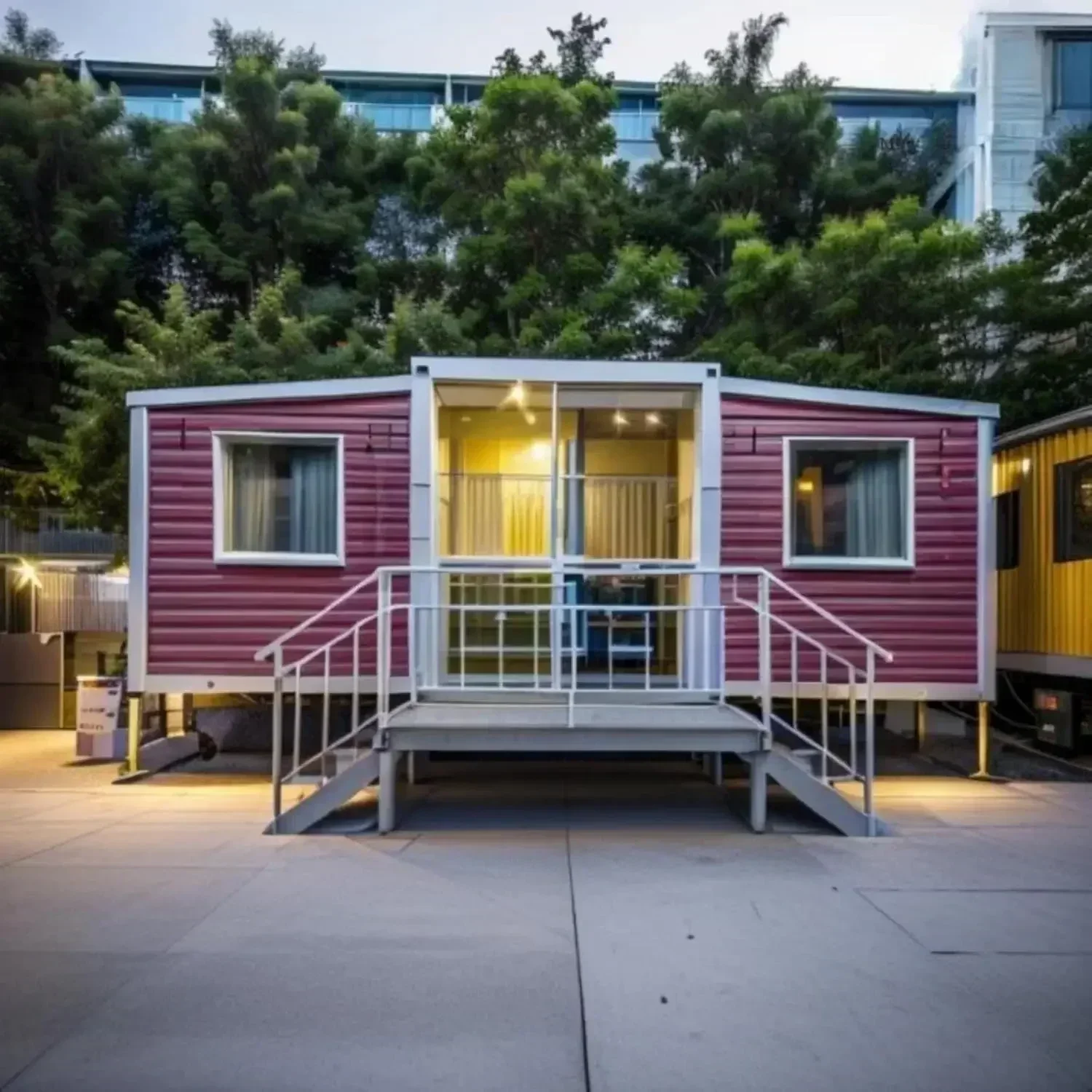 Direct Sale 40 Ft 20Ft Prefabricated Expandable Portable Container Home with 2 Rooms and Restroom Ready to Use
