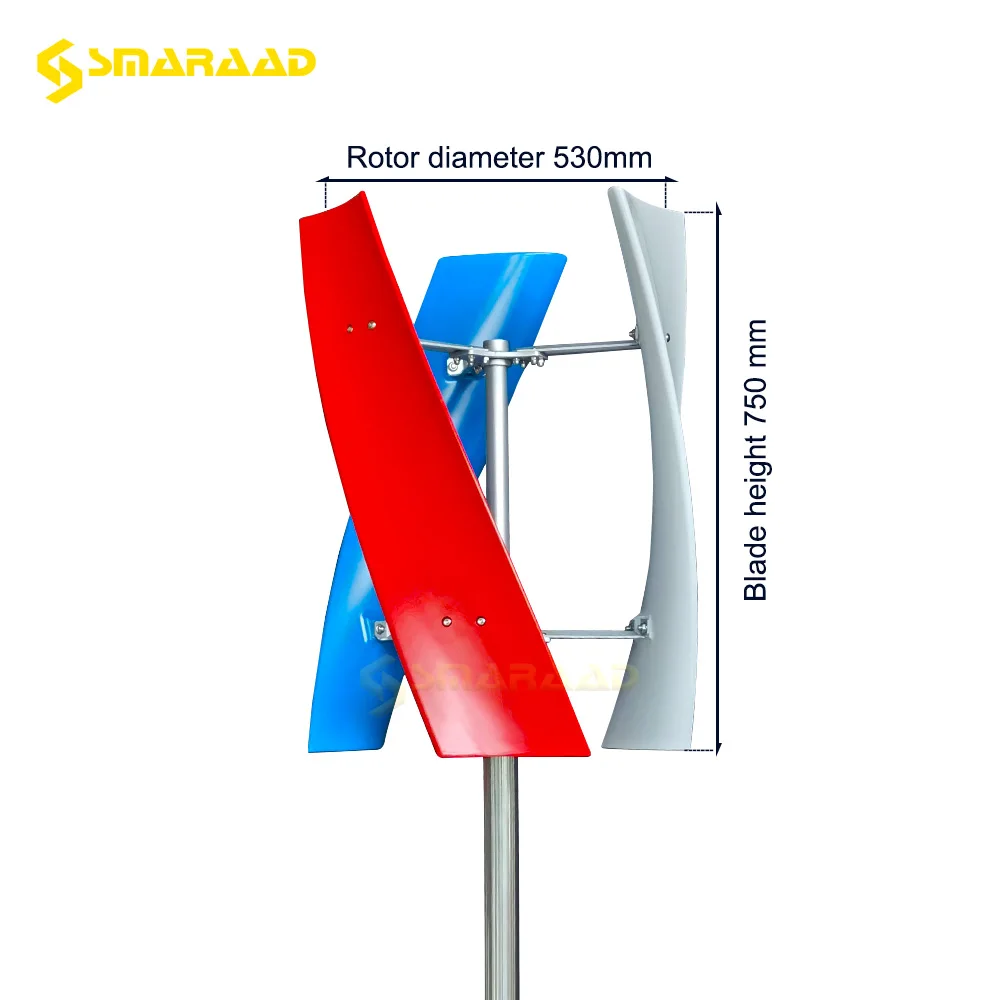 Imagem -03 - Smaraad-gerador Vertical Vertical 2000w Suspensão Permanente do Ímã Começo Baixo do Vento Atualizado Recentemente