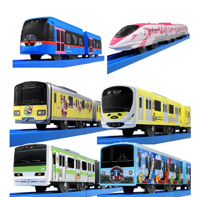 Japan Alloy Model Cars Toys Plarail Shinkansen SC Light Bear Keihan Railway Train Egg Yolk Brother Train Gift for Kid