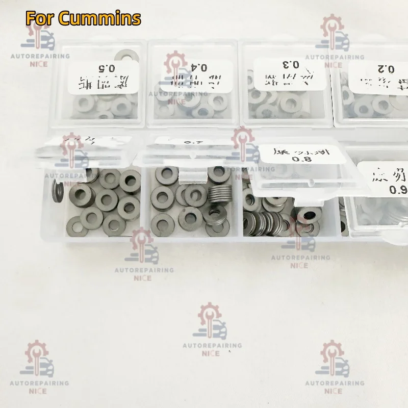 

500 шт. 3x7,2 мм 4X9 мм дизельные прокладки для регулировки давления форсунки Common Rail для Cummins STR AOWEI