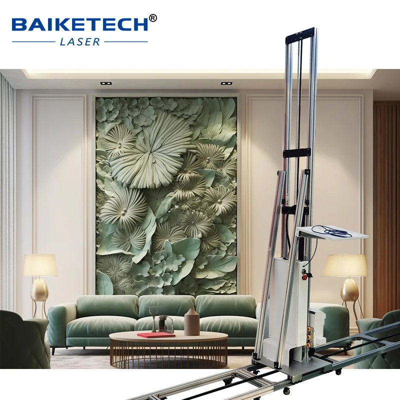 

TH-UP200W Portable white cabinet rail-mounted 3D Wall Printing Machine Continuous imitation marble texture printing