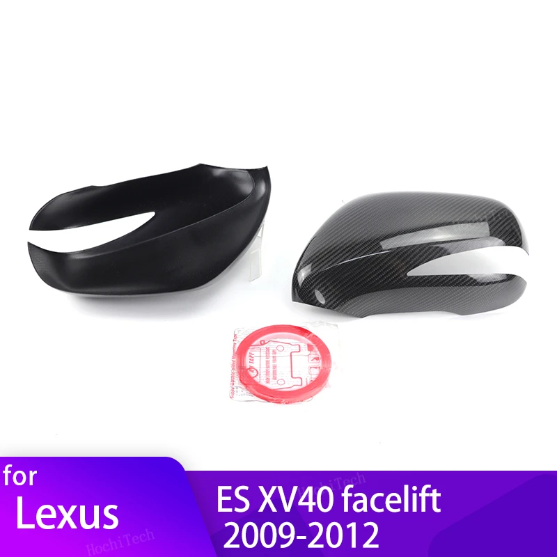 

Real Carbon Fiber Side Door Mirror Cover Styling for Lexus ES XV40 ES240 ES350 Facelift 2009-2012 Left Hand Drive Add on Cap