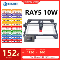LONGER RAY5 10W Laser Engraver 0.06x0.06mm Laser Spot Touch Screen Offline Carving 32-Bit Chipset Working Area 400x400mm