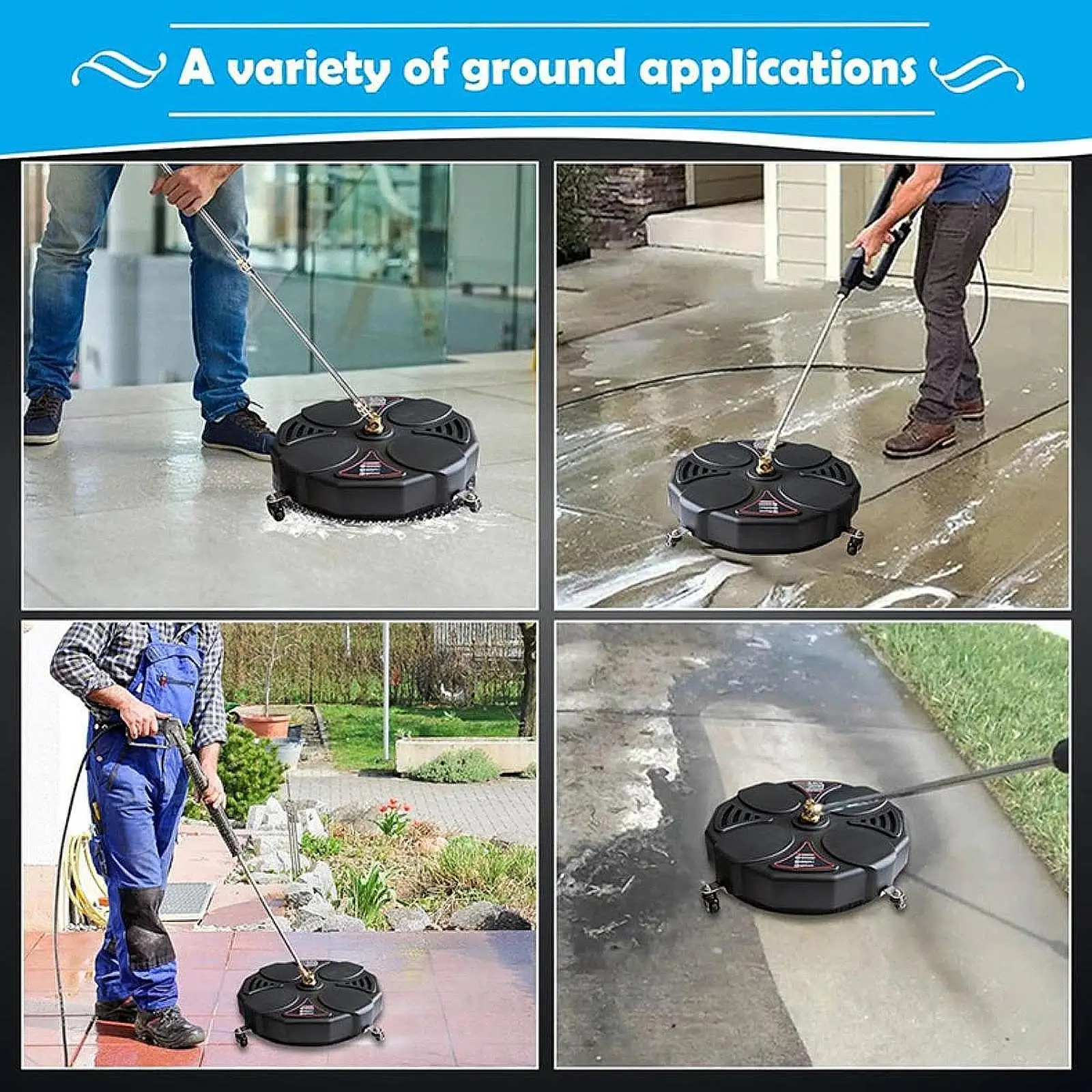 

Очиститель поверхностей мойки высокого давления сверхмощный 13 дюймов для тротуаров, дорожек и сада