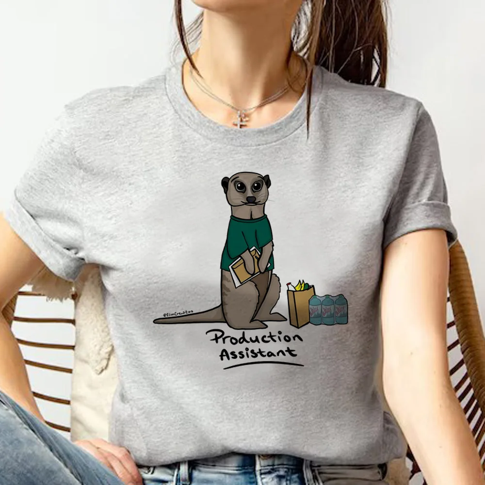 Meerkat Tee women anime Japanese tshirt girl designer graphic clothes