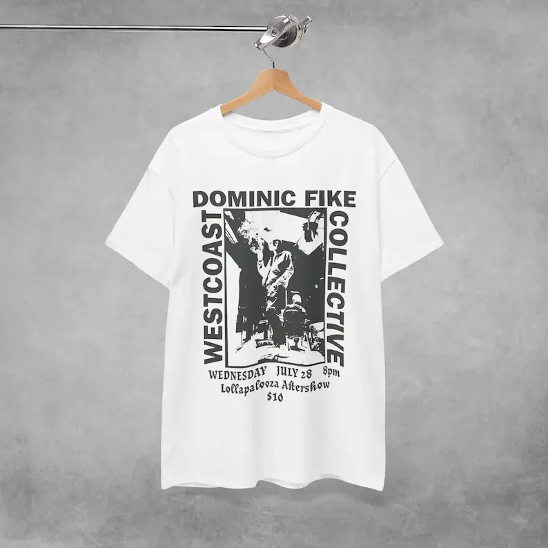 Dominic Fike Concert T-Shirt Lollapalooza Indie Band Merch Alternative Rock Poster for Gift