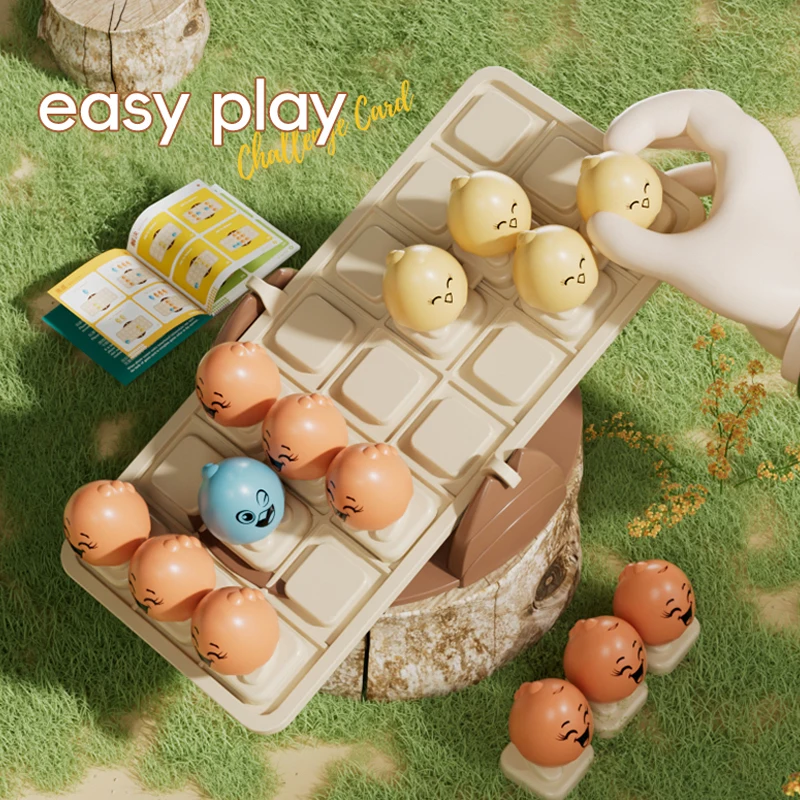 Hot Cute Egg Balance  Children Math Toys Balancing Board Game Parent-child Interaction Tabletop Balance Game Toy Gift for Kids ﻿