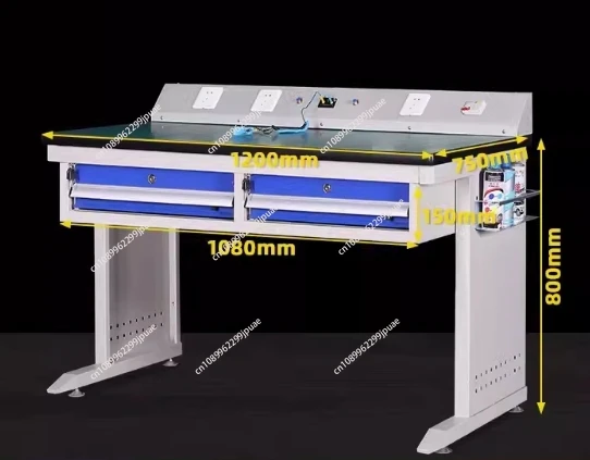 Anti-static workbench, assembly line console, factory workshop stainless steel inspection table, multi-functional experimental