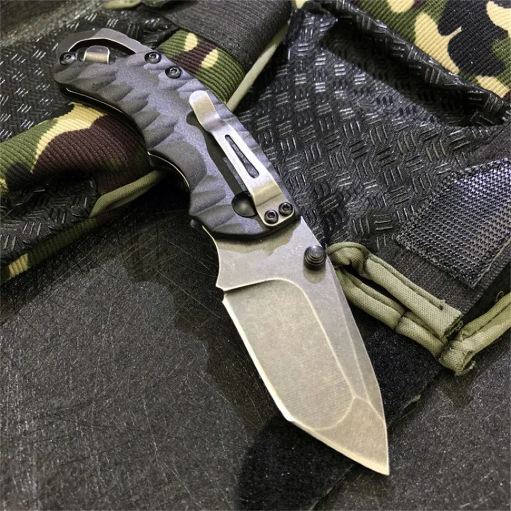 KS 8750 Mini couteau pliant militaire multifonction lame 8Cr13Mov manche en fibre de verre en Nylon pour Camping en plein air chasse survie