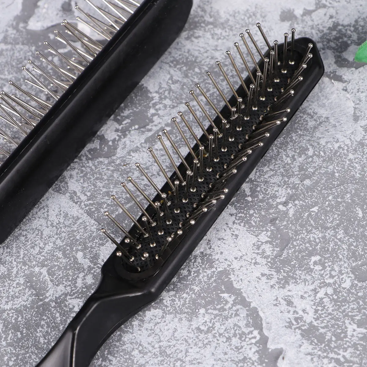 2Pcs Brush Professional Pointed Tail Airbag Hair Extension Brush Smooth Detangle Comb for Cushion Comb