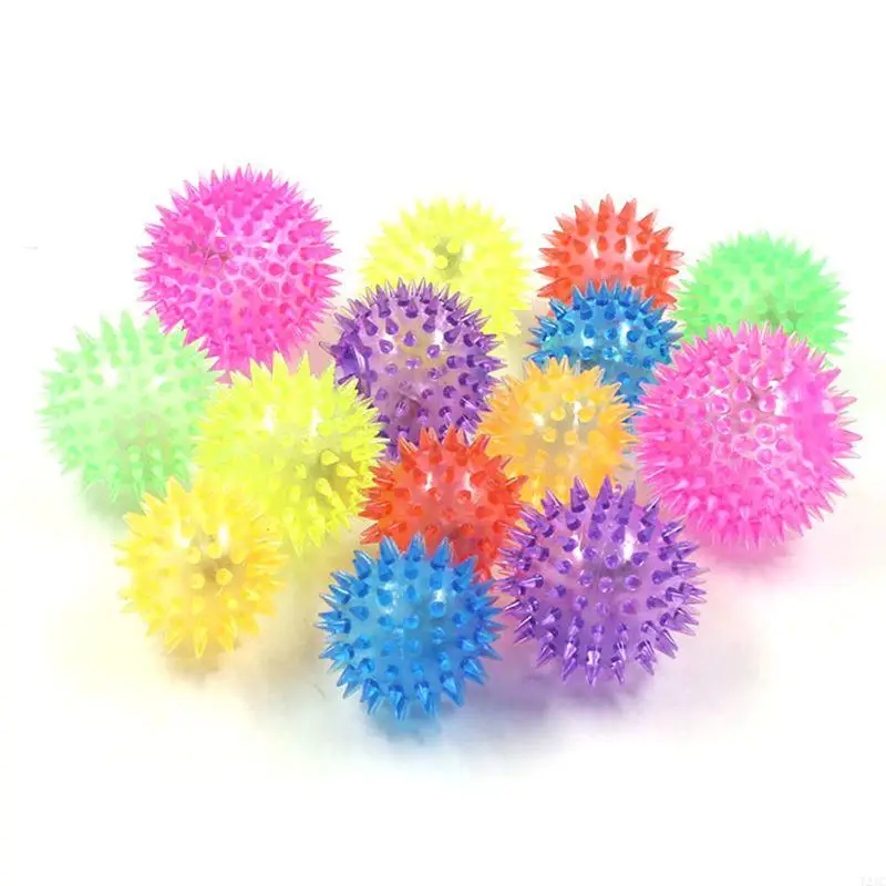 

T21C Pet Ball Colorful Shining Ball Toy Pet Chew & Toy Ball for Dogs Cats Indoor Interactive for Play & Game