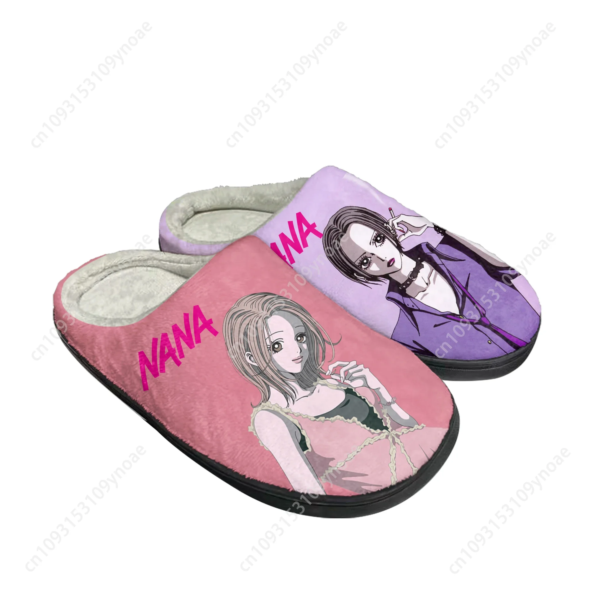 

NANA Osaki Komatsu Shoujo Comics Home Cotton Custom Slippers Mens Womens Sandals Plush Casual Keep Warm Shoes Thermal Slipper