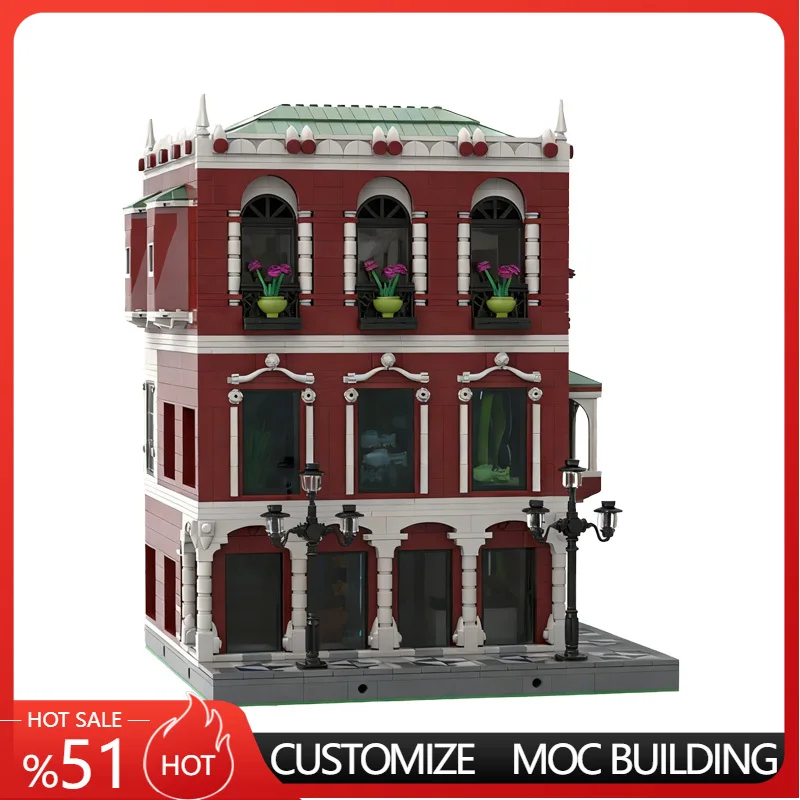 

3586 PCS City Street iSea Aquarium & Dive Center Palace MOC Customize Modular Building Block Educational DIY Assembly Toy Gift