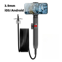 3.9mm 360° Articulating Borescope Endoscope Camera with Light,  Endoscope with Android/iOS Phone，for Automotive Inspection