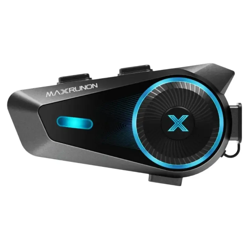 MAXRUNON D10 Motorfiets Intercom voor 4 Rijders Helm Headset Moto Groepsintercom App, AI Spraakbesturing, ENC, IPX7, FM, BT5.4 - afbeelding 2